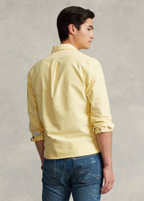 Men Ralph Lauren The Iconic Oxford Shirt-All Fits 4DJ28373 Yellow Oxford
