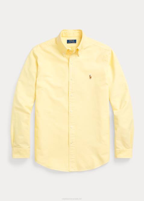 Men Ralph Lauren The Iconic Oxford Shirt-All Fits 4DJ28374 Yellow
