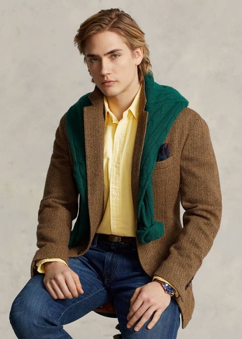 Men Ralph Lauren The Iconic Oxford Shirt-All Fits 4DJ28374 Yellow