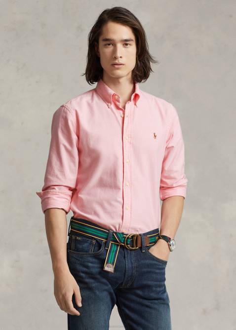 Men Ralph Lauren The Iconic Oxford Shirt-All Fits 4DJ28375 Pink