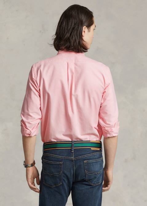 Men Ralph Lauren The Iconic Oxford Shirt-All Fits 4DJ28375 Pink