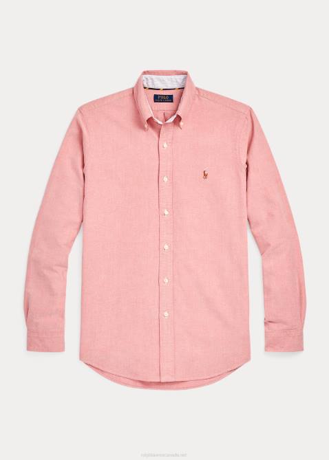 Men Ralph Lauren The Iconic Oxford Shirt-All Fits 4DJ28376 Sunrise Red