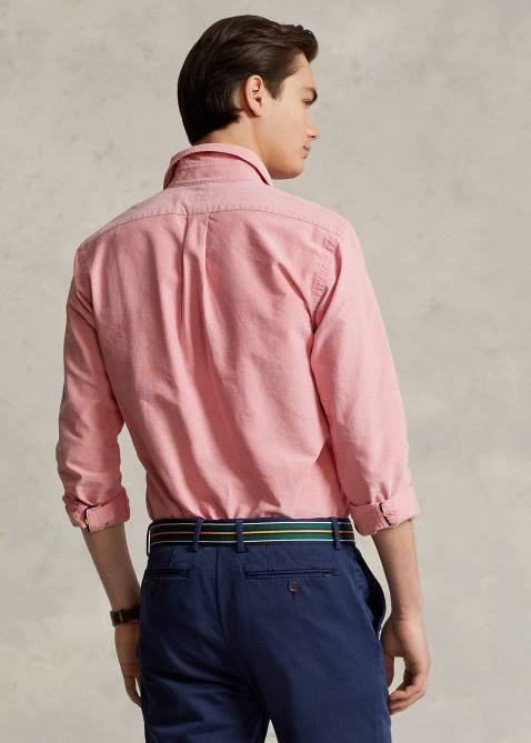 Men Ralph Lauren The Iconic Oxford Shirt-All Fits 4DJ28376 Sunrise Red