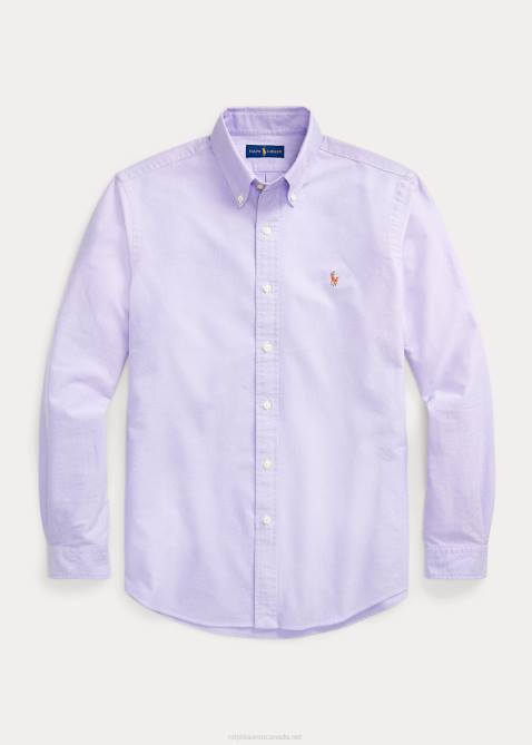 Men Ralph Lauren The Iconic Oxford Shirt-All Fits 4DJ28377 Thistle