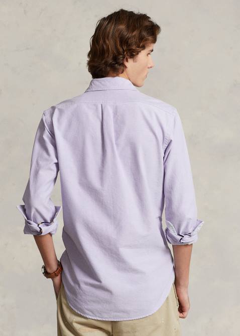 Men Ralph Lauren The Iconic Oxford Shirt-All Fits 4DJ28377 Thistle