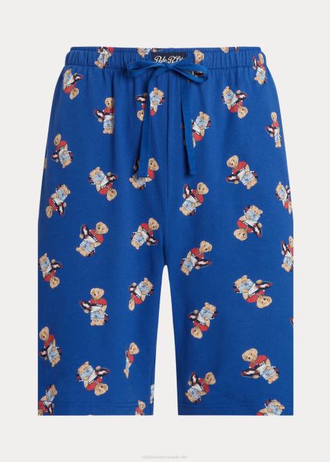 Men Ralph Lauren Polo Bear Jersey Sleep Short 4DJ2336 Heritage Royal