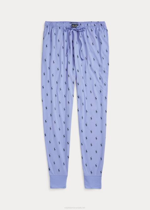 Men Ralph Lauren Signature Pony Sleep Jogger 4DJ28718 Lafayette Plaid/Navy