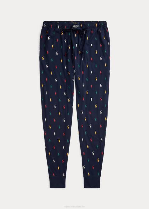 Men Ralph Lauren Signature Pony Sleep Jogger 4DJ28719 Navy/Green/Red/Yellow