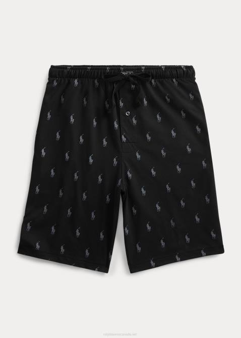 Men Ralph Lauren Signature Pony Sleep Short 4DJ21499 Black/Active Grey