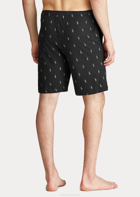 Men Ralph Lauren Signature Pony Sleep Short 4DJ21499 Black/Active Grey