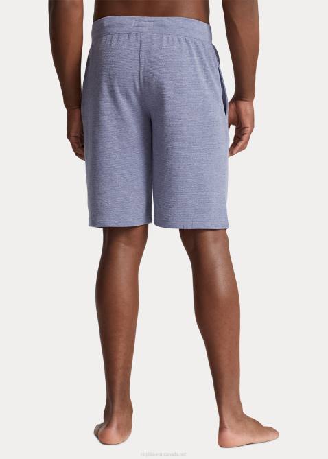 Men Ralph Lauren Waffle-Knit Sleep Short 4DJ2310 Old Royal/Black