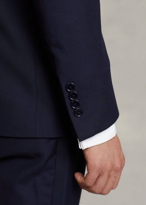 Men Ralph Lauren Polo Wool Barathea Peak Tuxedo 4DJ21278 Navy