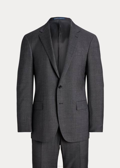 Men Ralph Lauren Polo Wool Sharkskin Suit 4DJ21312 Medium Grey Multi