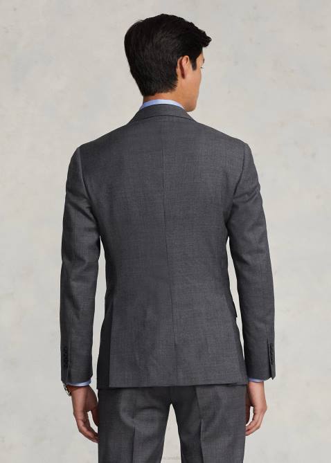 Men Ralph Lauren Polo Wool Sharkskin Suit 4DJ21312 Medium Grey Multi