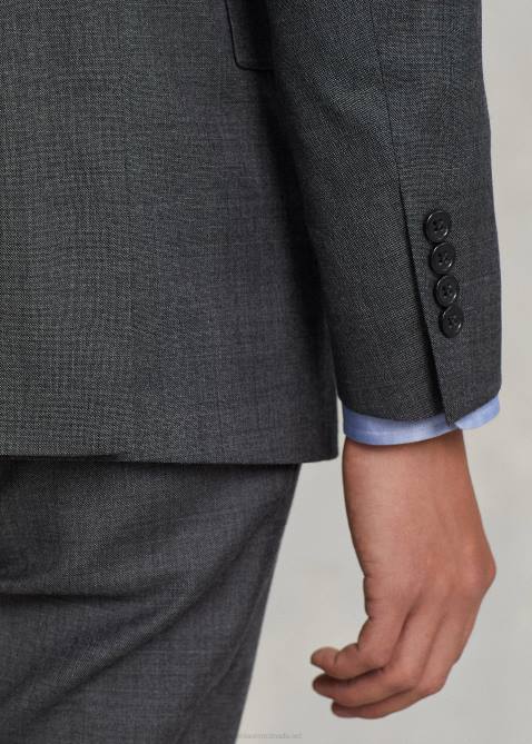 Men Ralph Lauren Polo Wool Sharkskin Suit 4DJ21312 Medium Grey Multi