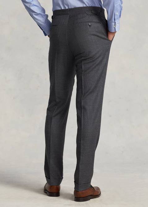 Men Ralph Lauren Polo Wool Sharkskin Suit 4DJ21312 Medium Grey Multi