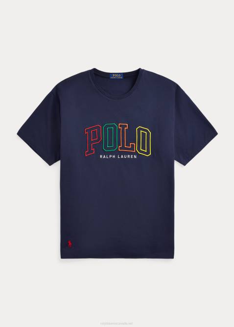 Men Ralph Lauren Big Fit Logo Jersey T-Shirt 4DJ2658 Cruise Navy