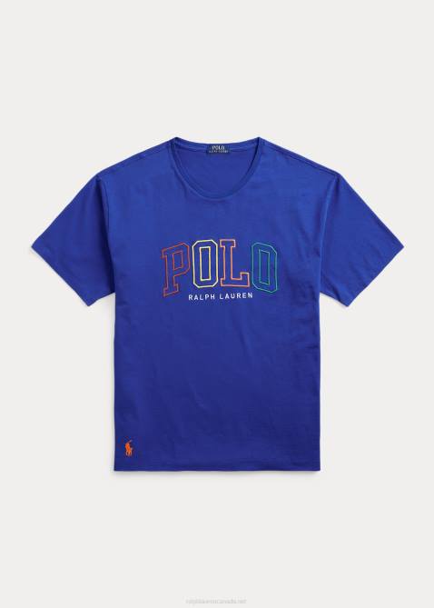 Men Ralph Lauren Big Fit Logo Jersey T-Shirt 4DJ2659 Sapphire Star
