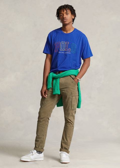 Men Ralph Lauren Big Fit Logo Jersey T-Shirt 4DJ2659 Sapphire Star