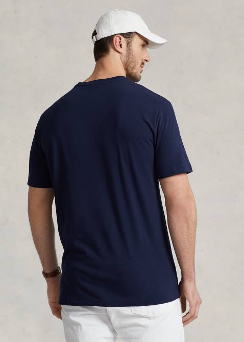 Men Ralph Lauren Big Pony Jersey T-Shirt 4DJ21477 Cruise Navy