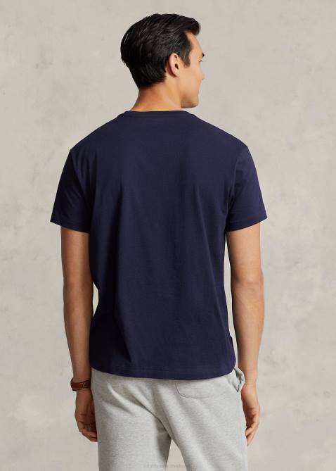Men Ralph Lauren Jersey Pocket T-Shirt-All Fits 4DJ2247 Ink