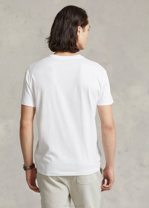 Men Ralph Lauren Jersey Pocket T-Shirt-All Fits 4DJ2248 White