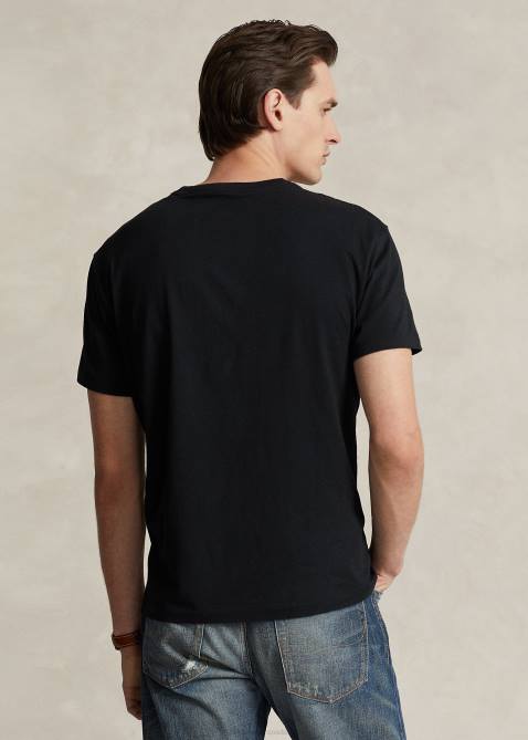 Men Ralph Lauren Jersey Pocket T-Shirt-All Fits 4DJ2251 RL Black