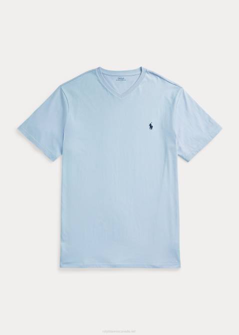 Men Ralph Lauren Jersey V-Neck T-Shirt 4DJ21414 Estate Blue