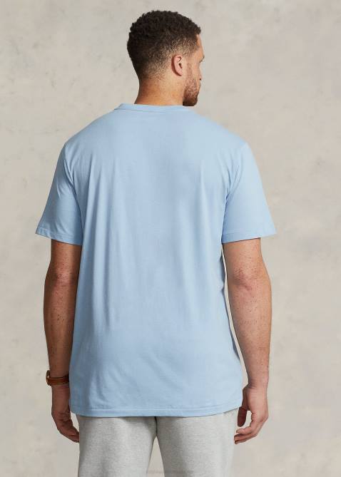 Men Ralph Lauren Jersey V-Neck T-Shirt 4DJ21414 Estate Blue