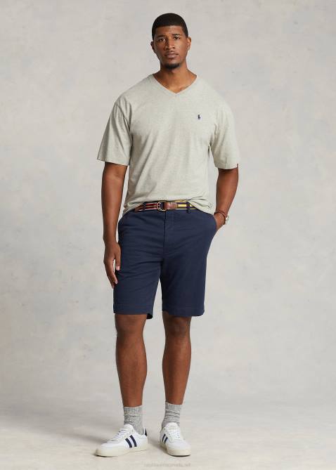 Men Ralph Lauren Jersey V-Neck T-Shirt 4DJ21844 New Grey Heather