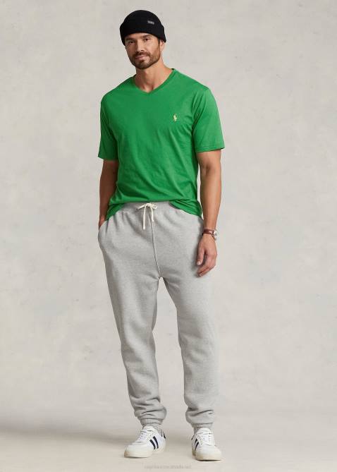 Men Ralph Lauren Jersey V-Neck T-Shirt 4DJ21848 Optic Green