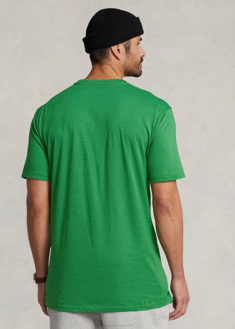 Men Ralph Lauren Jersey V-Neck T-Shirt 4DJ21848 Optic Green
