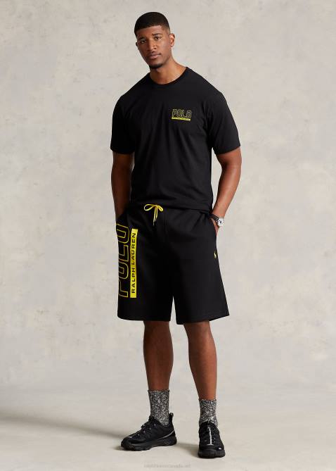 Men Ralph Lauren Logo Jersey Crewneck T-Shirt 4DJ21491 Black