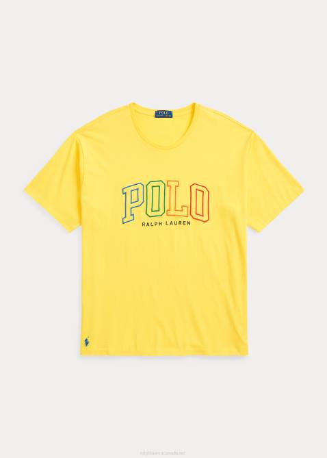 Men Ralph Lauren Logo Jersey T-Shirt 4DJ21503 Lemon Crush