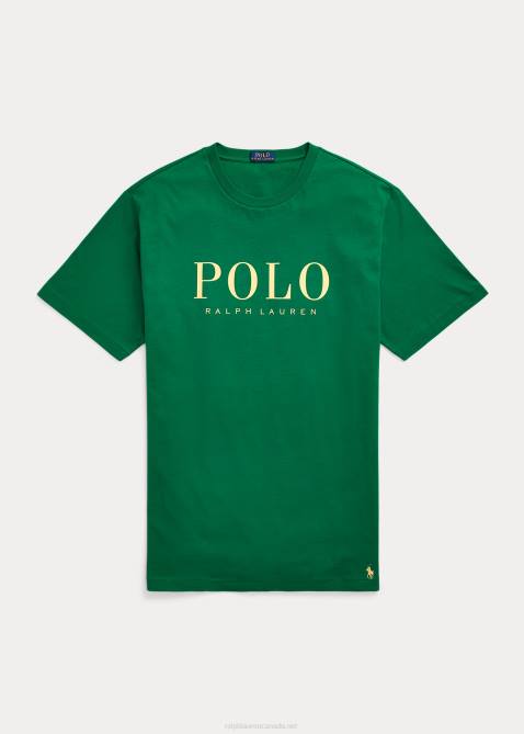 Men Ralph Lauren Logo Jersey T-Shirt 4DJ21557 Primary Green
