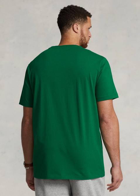 Men Ralph Lauren Logo Jersey T-Shirt 4DJ21557 Primary Green