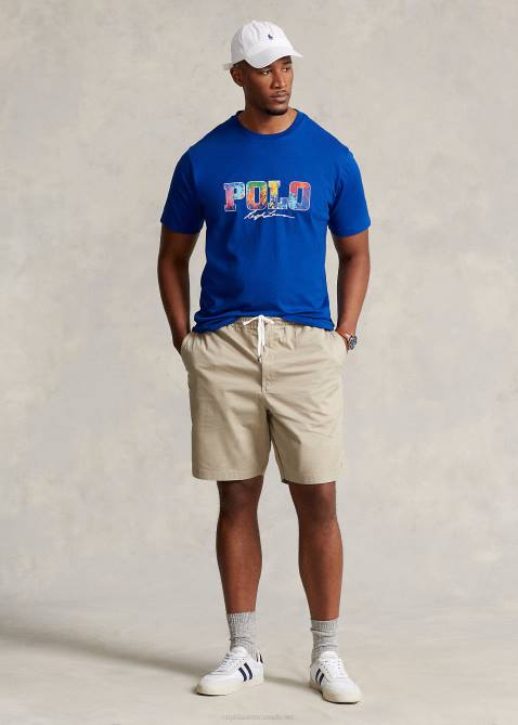 Men Ralph Lauren Logo Jersey T-Shirt 4DJ21562 Sapphire Star