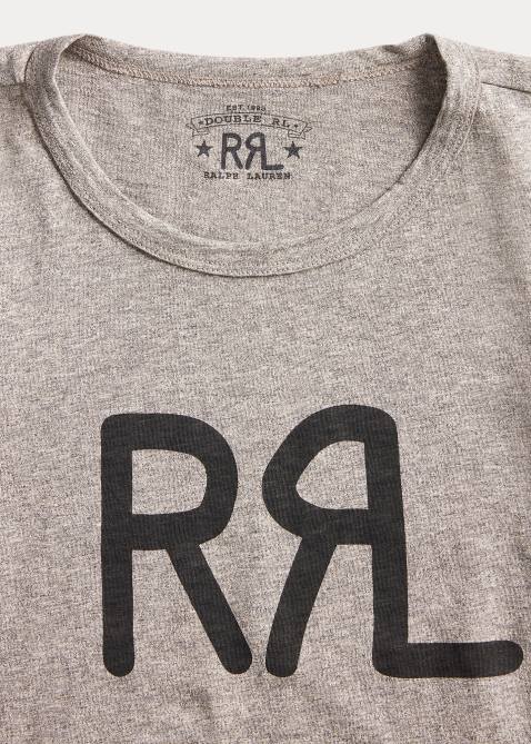 Men Ralph Lauren Logo Jersey T-Shirt 4DJ21696 Heather Grey