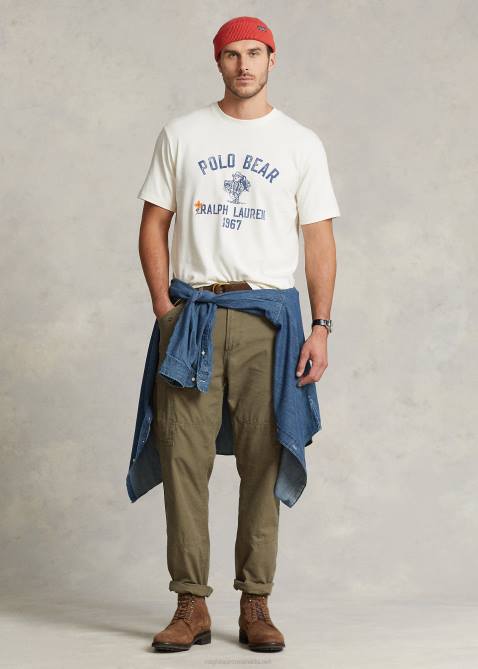 Men Ralph Lauren Polo Bear Jersey Crewneck T-Shirt 4DJ21462 Nevis