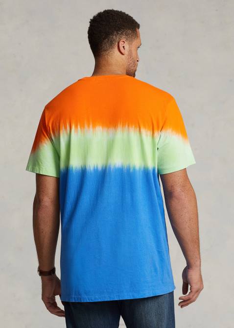 Men Ralph Lauren Polo Bear Tie-Dye T-Shirt 4DJ21364 Sapphire Star Bear