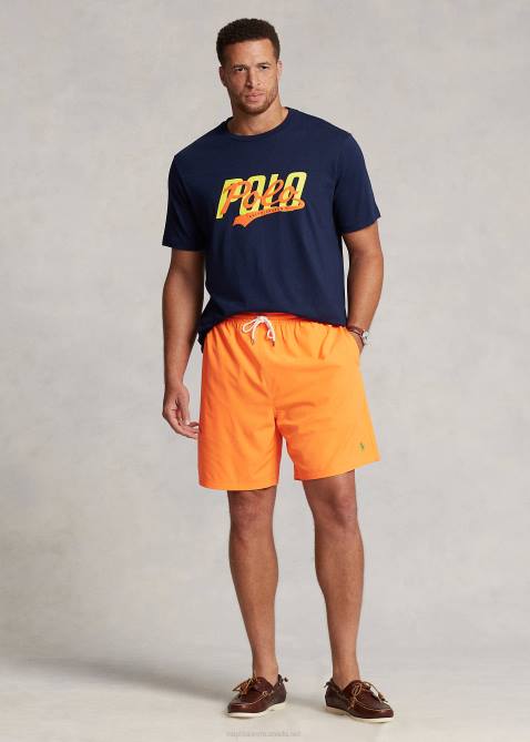 Men Ralph Lauren Stacked-Logo Jersey T-Shirt 4DJ21427 Cruise Navy