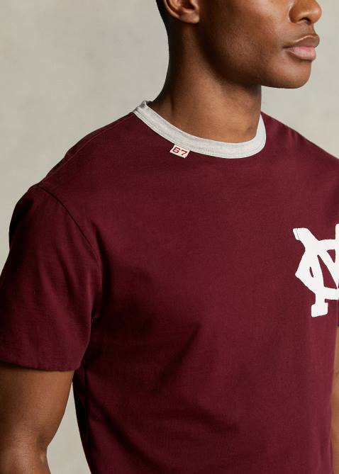 Men Ralph Lauren The Morehouse Collection 2-in-1 T-Shirt 4DJ21175 Classic Wine/Heather