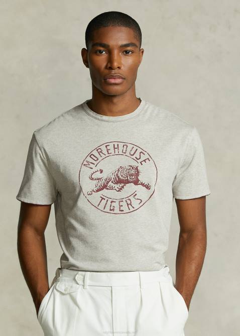Men Ralph Lauren The Morehouse Collection 2-in-1 T-Shirt 4DJ21175 Classic Wine/Heather